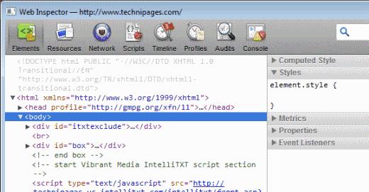 MacOS: Web Inspector inschakelen in Safari