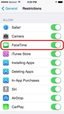 Biểu tượng Facetime dường như biến mất khỏi iPhone hoặc iPad
