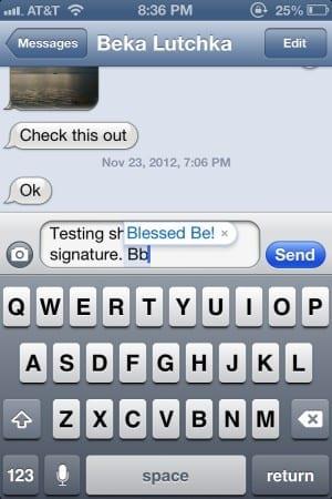 iPhone: een handtekening toevoegen aan tekstberichten