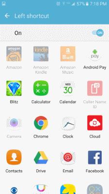 Galaxy S7: Alterar ícones da tela de bloqueio