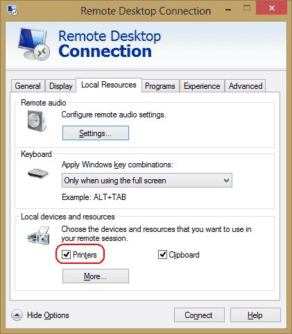 แก้ไข: เครื่องพิมพ์ไม่แสดงใน Windows Remote Desktop Session