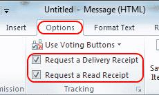 Bật biên nhận đã đọc email trong Outlook 2019/2016