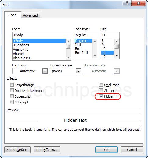 Word 2019/2016: come nascondere o mostrare il testo