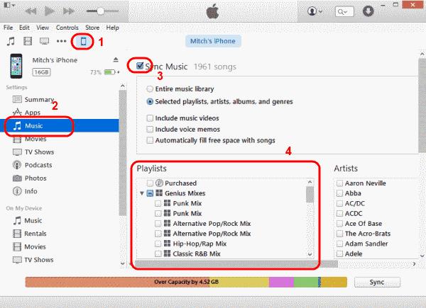 iTunes: come copiare playlist su iPhone, iPad o iPod