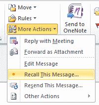 Przypomnij wiadomość e-mail w programie Outlook 2019/2016
