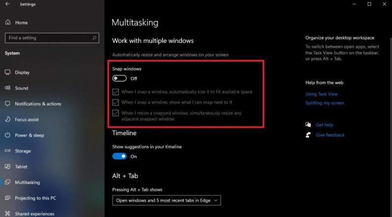 Voici le moyen le plus simple de désactiver rapidement l'assistant d'accrochage sur votre PC Windows 10