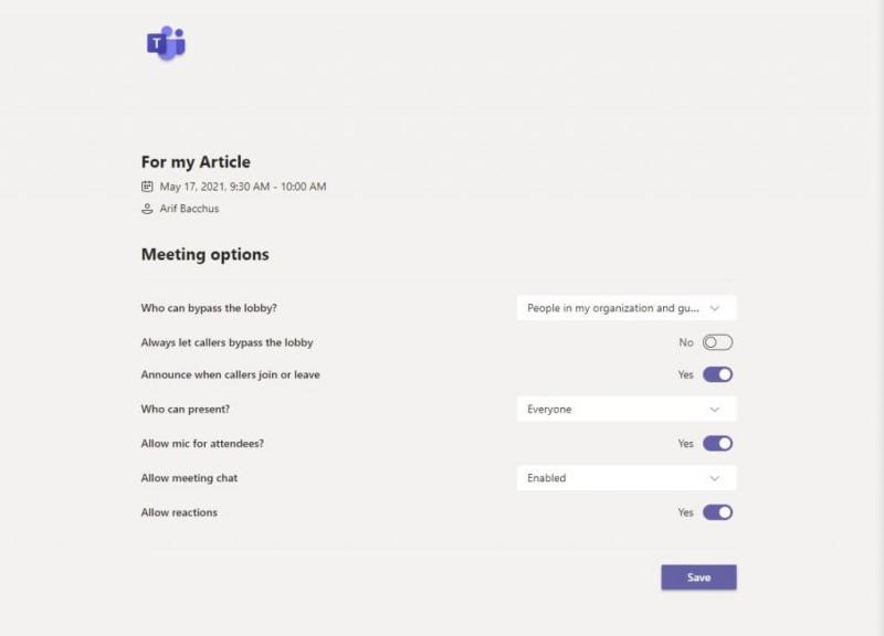 Instellingen voor deelnemers aan vergaderingen wijzigen in Microsoft Teams