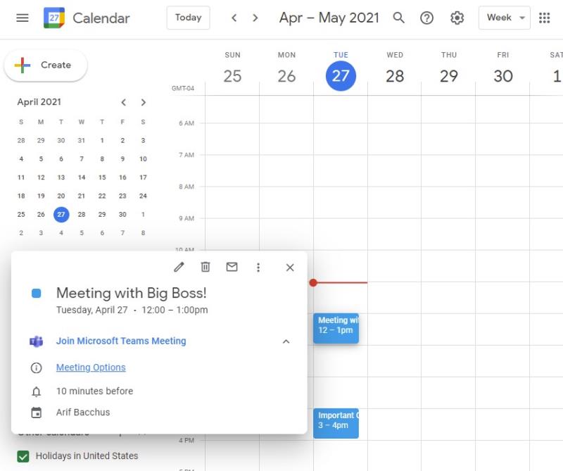 Cum să programați cu ușurință o întâlnire Microsoft Teams din Google Calendar