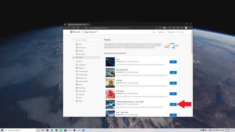 如何在 Microsoft Edge 上即時應用自定義主題