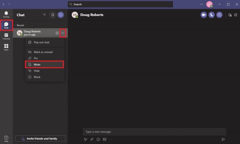 Iemand blokkeren in Microsoft Teams in Windows 10 of mobiel