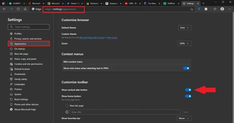 Come attivare le schede verticali in Microsoft Edge per navigare più velocemente
