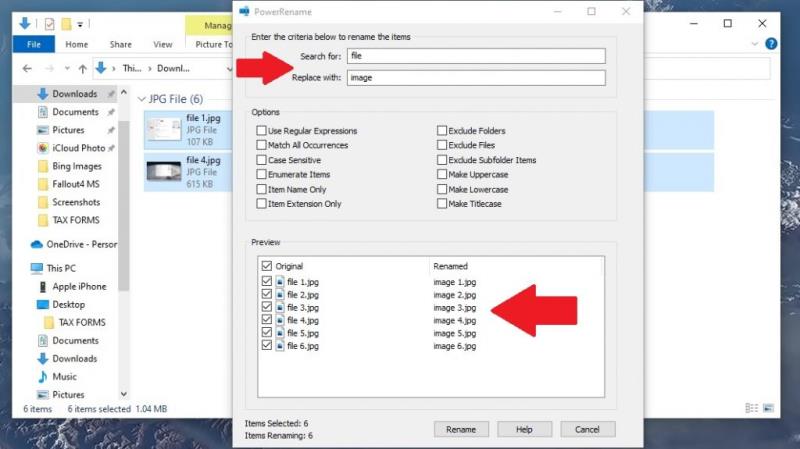 Как мгновенно переименовать файлы с помощью PowerRename в PowerToys в Windows 10