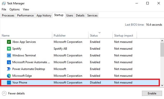 Windows10で起動時に電話が開かないようにする方法