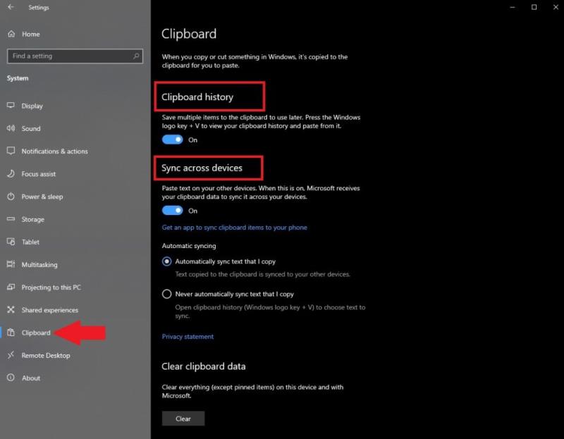 Cum să activați istoricul Clipboard pe Windows 10 pentru a economisi timp