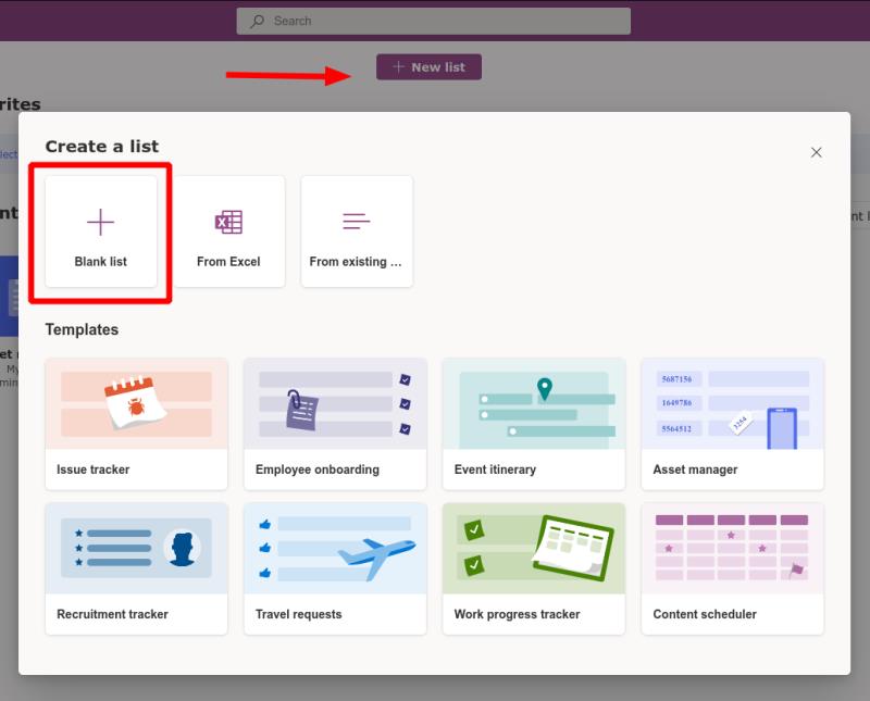 Microsoft Lists - So erstellen Sie eine neue Liste von Grund auf neu