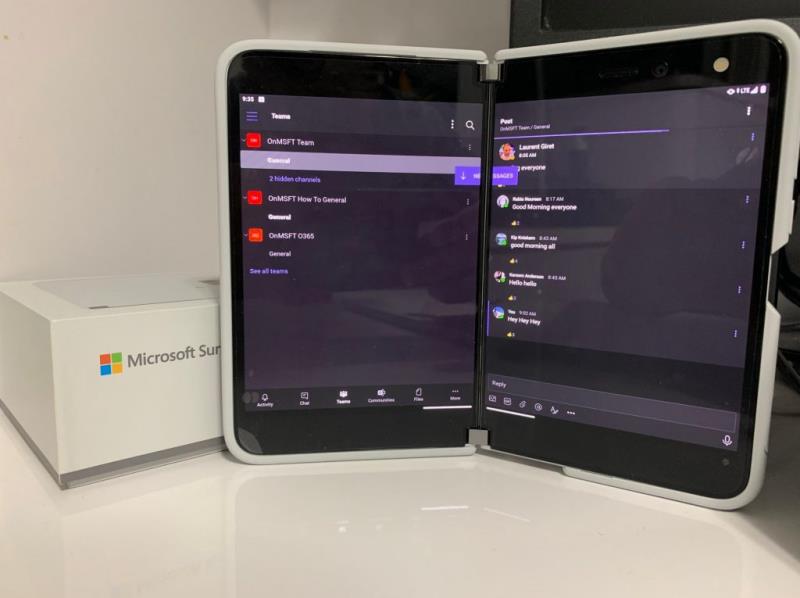 Surface Duo에서 Microsoft Teams를 최대한 활용하기 위한 팁과 요령