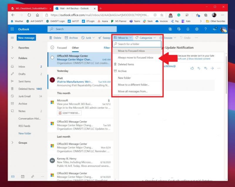 Dicas e truques para obter o máximo do Outlook.com