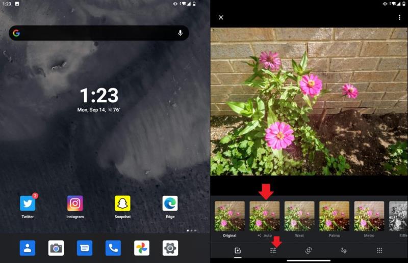 Le foto scattate con la fotocamera Surface Duo sembrano un po' noiose e sbagliate?  Ecco come utilizzare Google Foto per risolverli