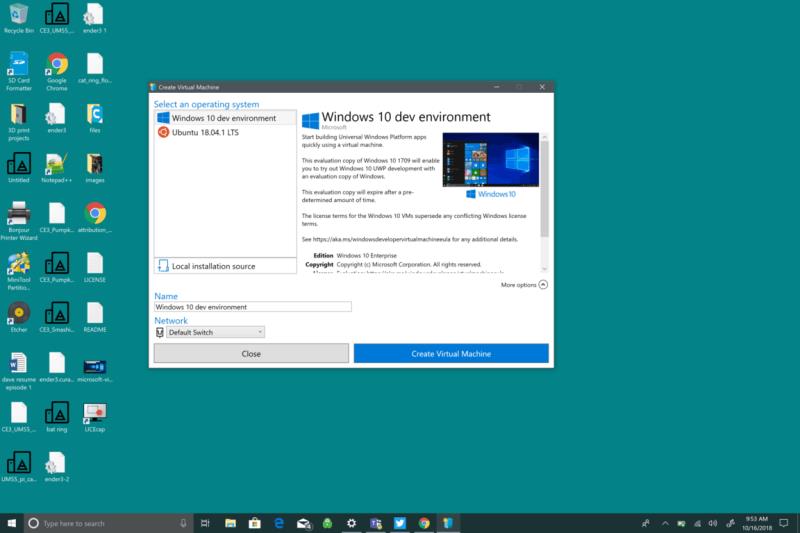 Como instalar uma máquina virtual no Windows 10 usando Hyper V, agora ainda mais fácil com Quick Create