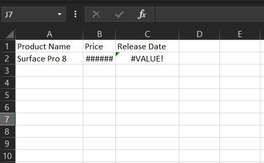 Các lỗi công thức Excel thường gặp và cách khắc phục chúng