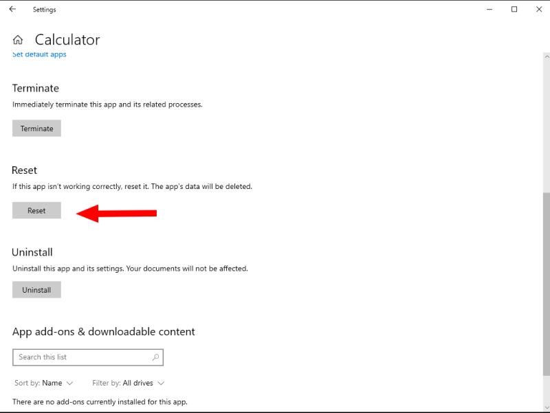 如何在 Windows 10 中重置行為不端的應用程序