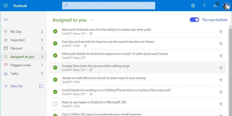 Cách sử dụng To Do trong Outlook với Microsoft 365 để có lợi thế về năng suất của bạn