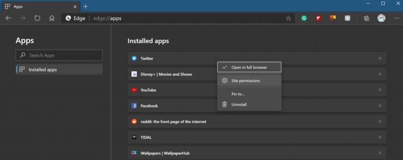 Como instalar um PWA no Windows 10 usando o Microsoft Edge