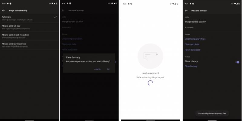 So verwalten Sie Ihre Daten/Speicher und bereinigen Microsoft Teams auf iOS, Android