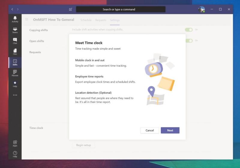 如何在 Microsoft Teams 中使用輪班來管理工作時間、日程安排等