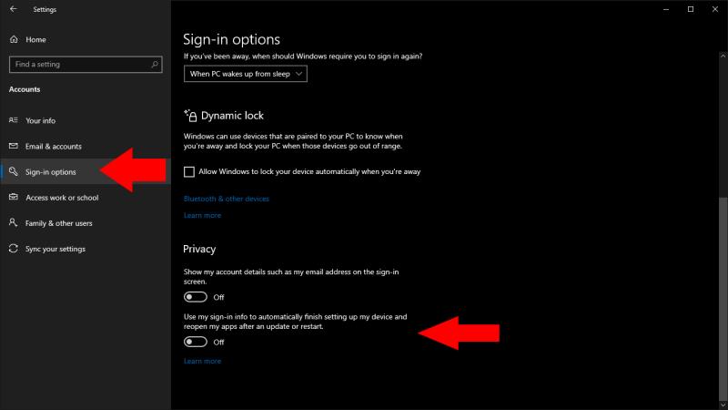 Cách dừng Windows 10 khởi động lại ứng dụng của bạn sau khi bạn đăng nhập