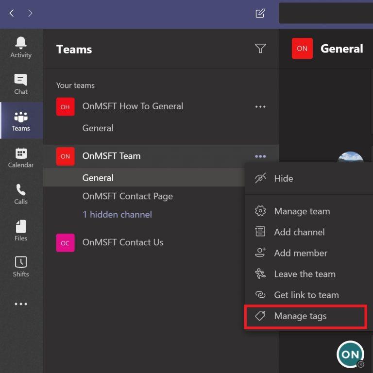 Como adicionar tags no Microsoft Teams