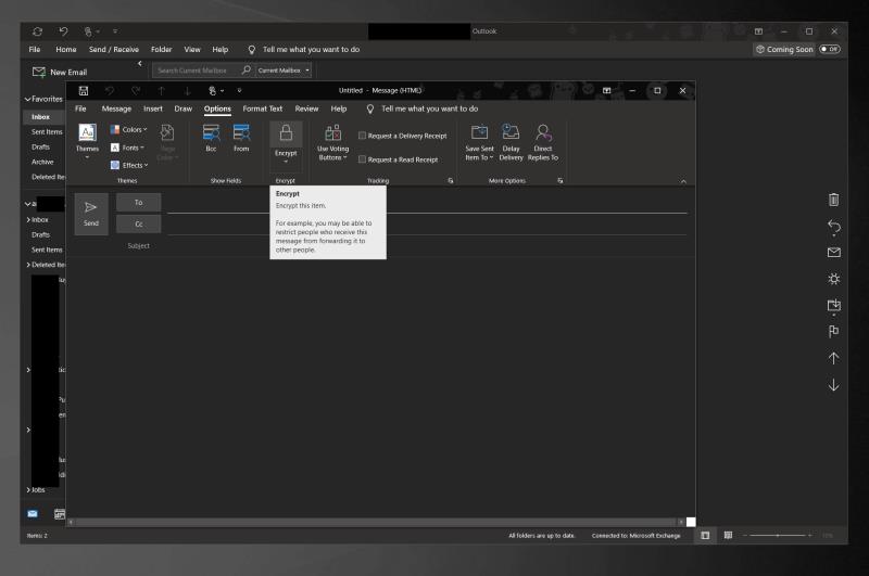 OutlookまたはOutlook.comで電子メールをパスワードで保護する方法