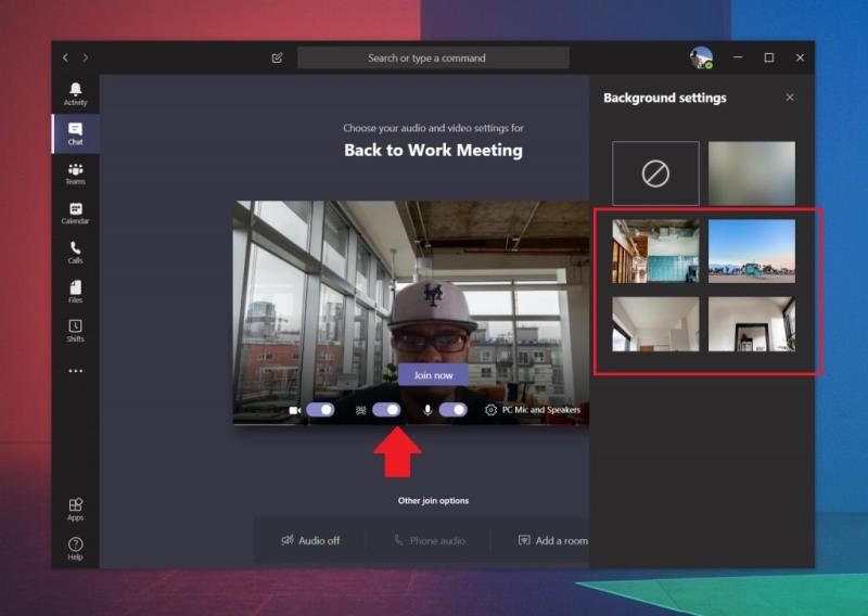 Comment (enfin) définir une image d'arrière-plan dans Microsoft Teams