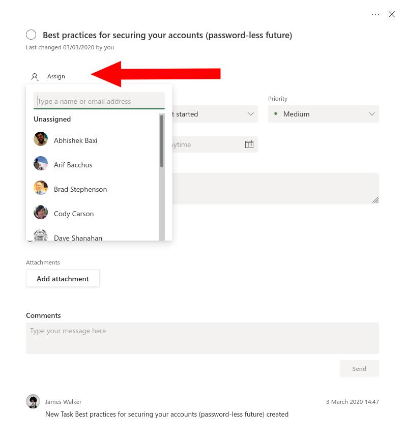 So weisen Sie Aufgaben bei der Remote-Arbeit mit Microsoft Planner zu