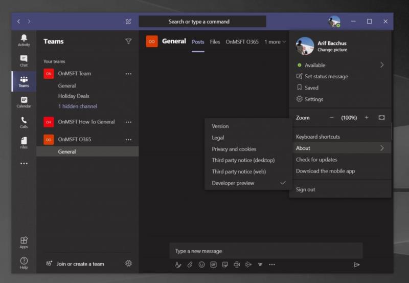 So nehmen Sie an der Microsoft Teams-Entwicklervorschau auf Desktops und Mobilgeräten teil