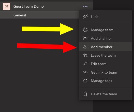 Como adicionar um usuário convidado ao Microsoft Teams