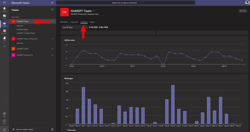 如何使用 Microsoft Teams 中的見解來分析您的團隊的溝通方式