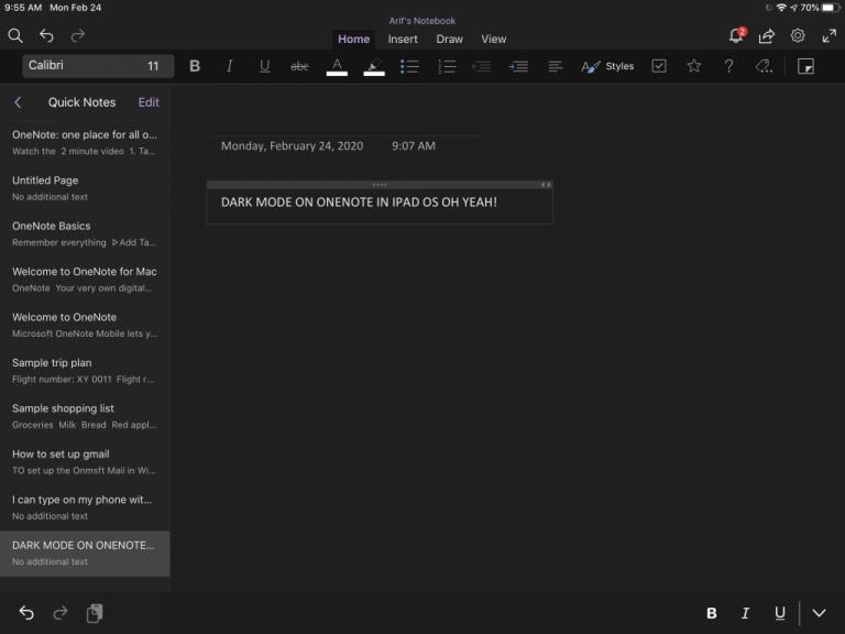 วิธีเปิดโหมดมืดใน OneNote บน Mac, Windows, iOS และ Android