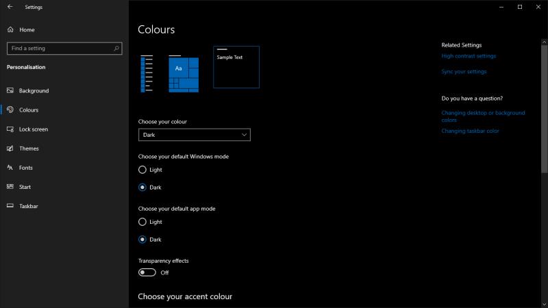 Come abilitare la modalità oscura in Windows 10