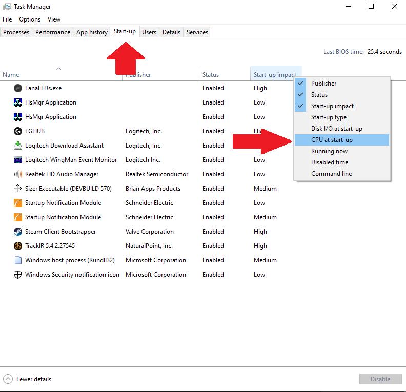 Como encontrar o tempo de carregamento dos programas de inicialização do Windows 10