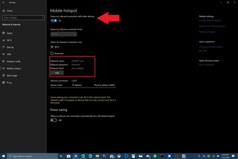 Comment utiliser votre PC Windows 10 comme point d'accès mobile