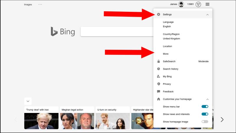 Cómo deshabilitar las sugerencias de búsqueda de Bing