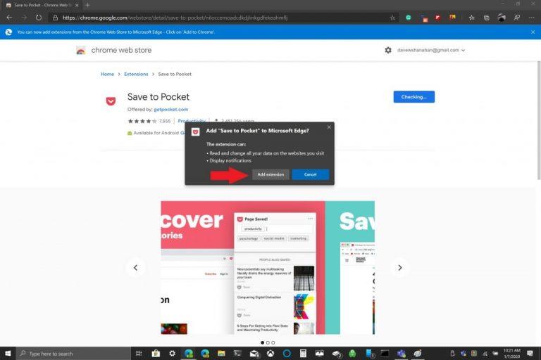 Comment installer des extensions du Chrome Store sur Edge Insider