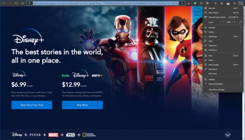 Cómo configurar Disney + como PWA en Windows 10