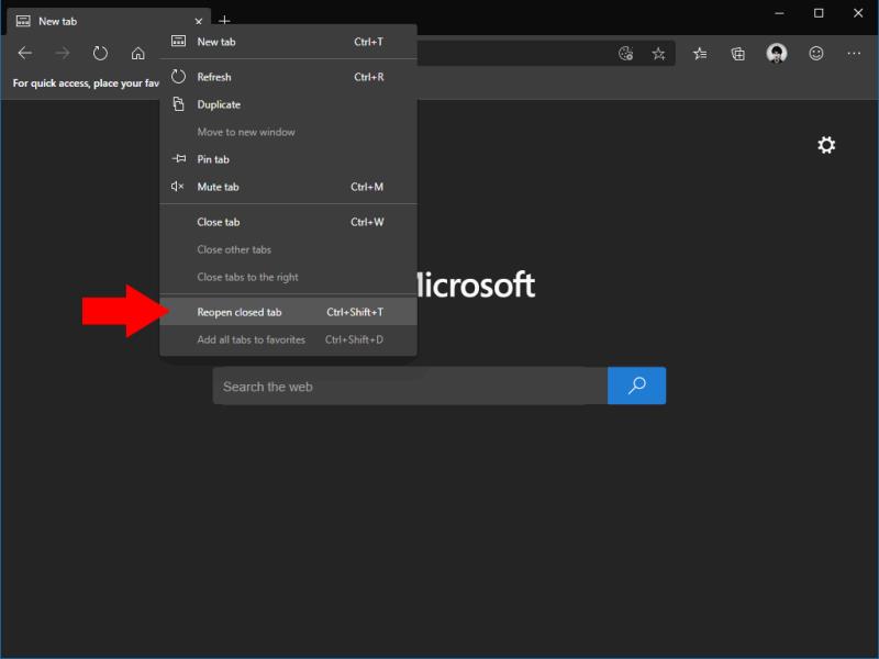 Como reabrir guias fechadas no Microsoft Edge Insider