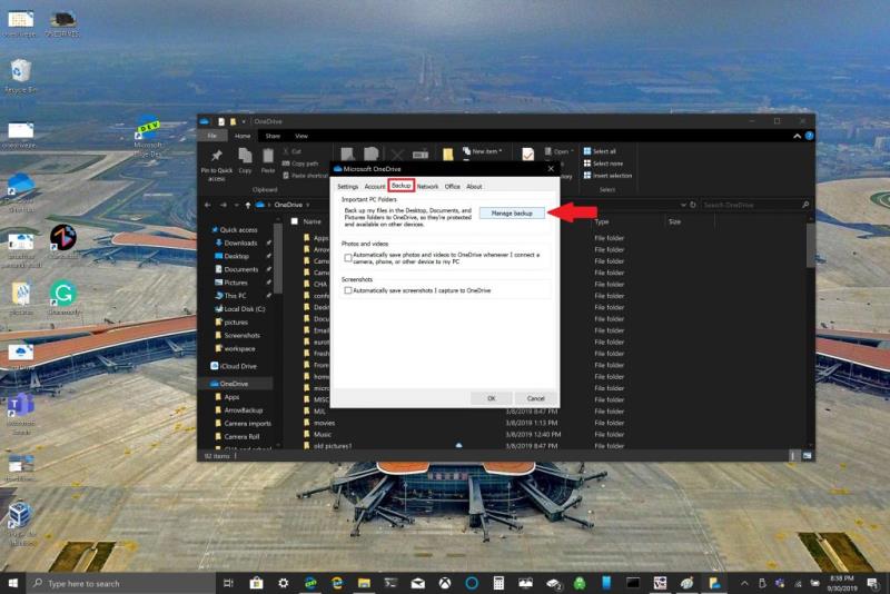 วิธีใช้การสำรองข้อมูลโฟลเดอร์พีซี OneDrive