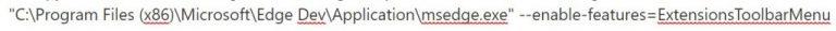 Como habilitar o novo Menu de Extensões no Edge Insider Dev