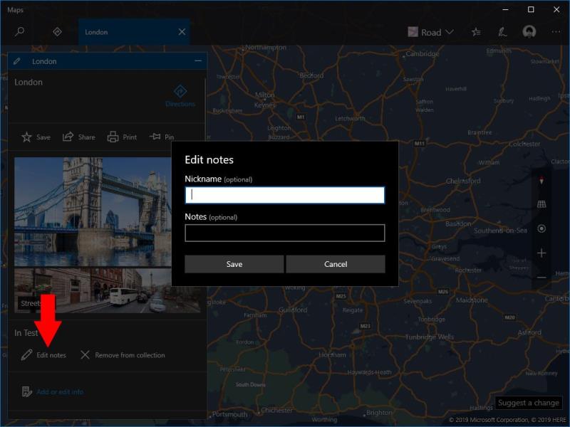 Cómo crear una colección de lugares en Windows Maps