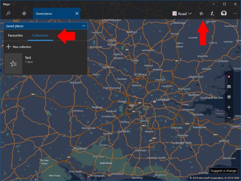 Come creare una raccolta di luoghi in Windows Maps