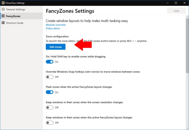 如何使用 FancyZones，Windows 10 的新平鋪窗口管理器